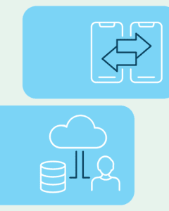 Illustration of streamlining prepopulated data into forms.