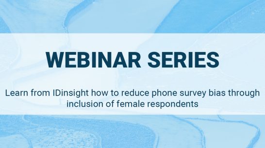 Learn from IDinsight how to reduce phone survey bias through inclusion of female respondents