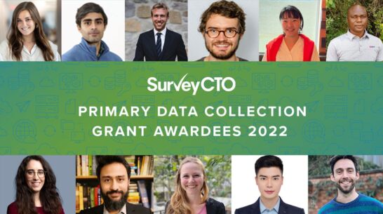 Graduate students receive grants from SurveyCTO for innovative research
