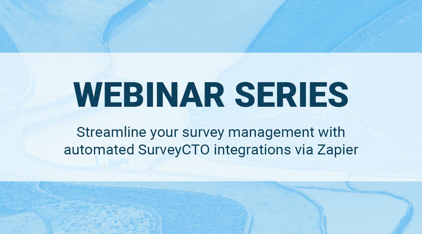 You are currently viewing Streamline your survey management with automated SurveyCTO integrations via Zapier