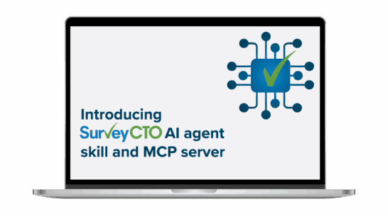 Experience SurveyCTO’s AI agent skill and MCP server