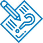 what-is-surveycto.png A pen writes on a paper holding a question mark.