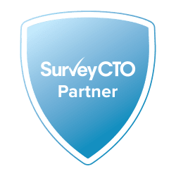 A shield symbolizing trust placed on SurveyCTO partners by their clients
