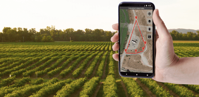 Mapping crop areas with SurveyCTO's GPS feature in a field