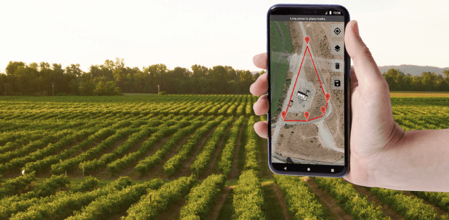 screenshot-of-the-product-001 Mapping crop areas with SurveyCTO's GPS feature in a field