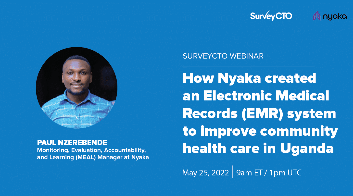 How Nyaka created an Electronic Medical Records (EMR) system to improve community health care in Uganda