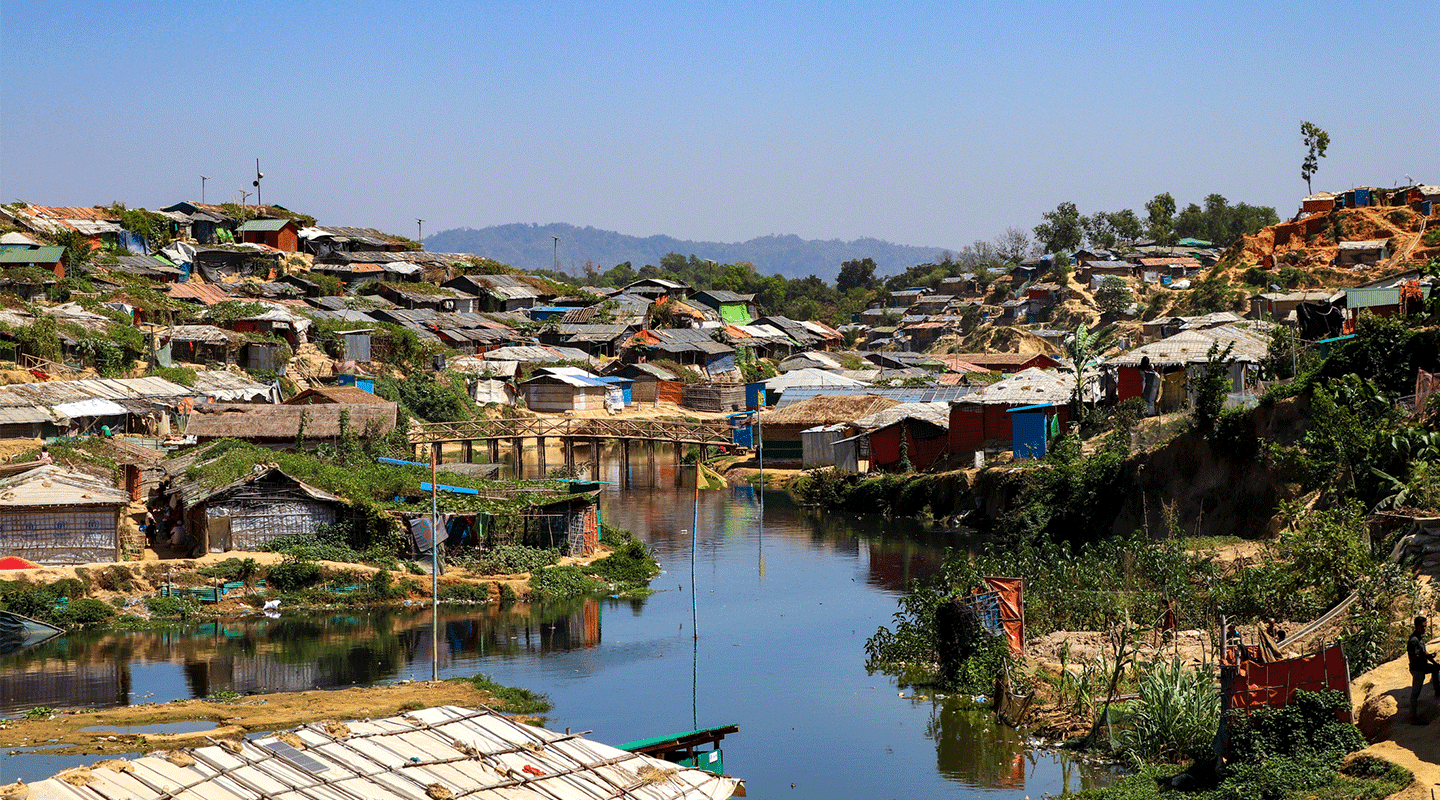 Cox's Bazaar, refugee camp in Bangladesh.