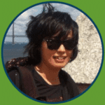Najin from SurveyCTO Support team with a green background.