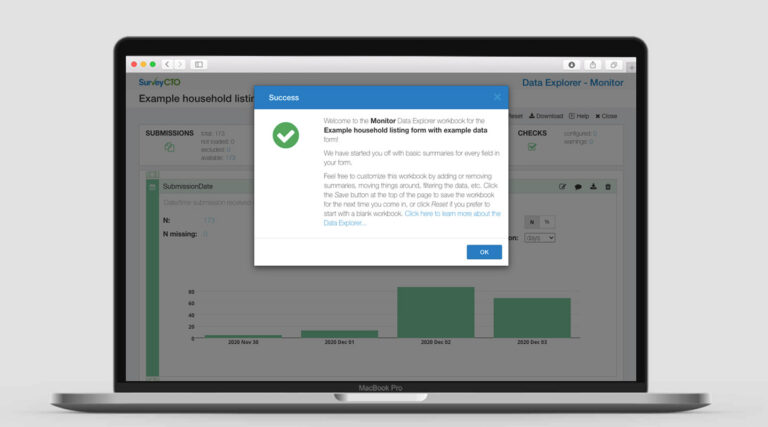 SurveyCTO's Data Explorer