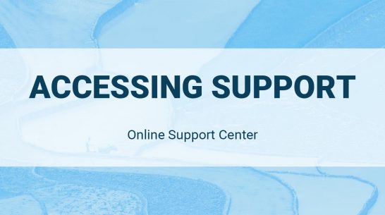 Online Support Center: Accessing Support