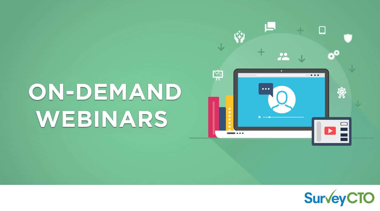 On-Demand Webinar: The 2021 SurveyCTO Research Grant Experience and Lessons from Academic Researchers
